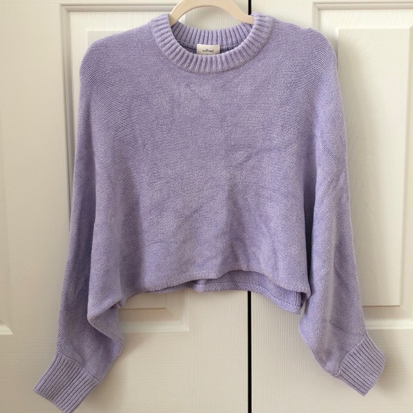 Aritzia: WILFRED Mimi sweater in lavender